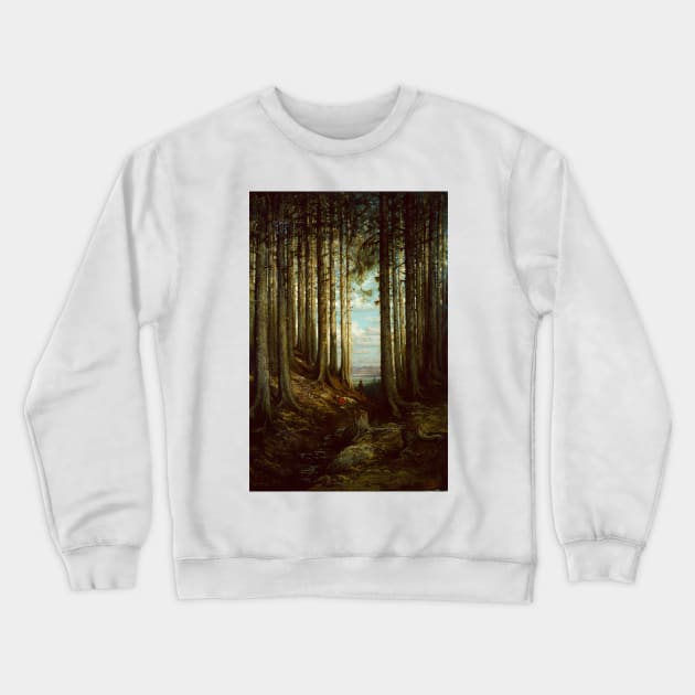 Alpine Scene by Gustave Dore Crewneck Sweatshirt by Classic Art Stall